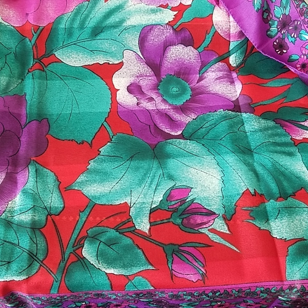 Vintage Berkshire Floral Scarf - Picture 4 of 5